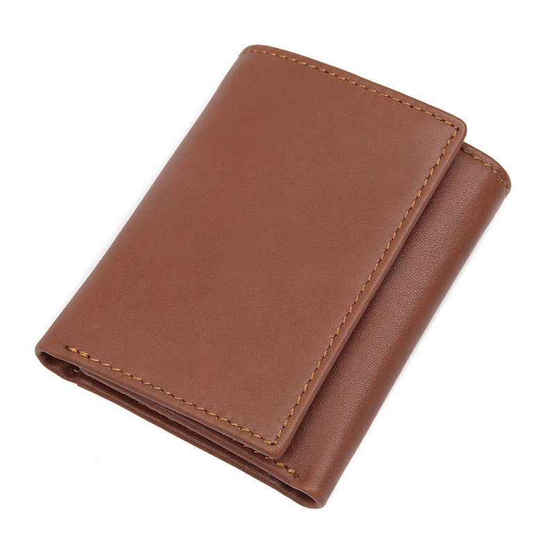 Retro Fashion Genuine Leather Wallet tan