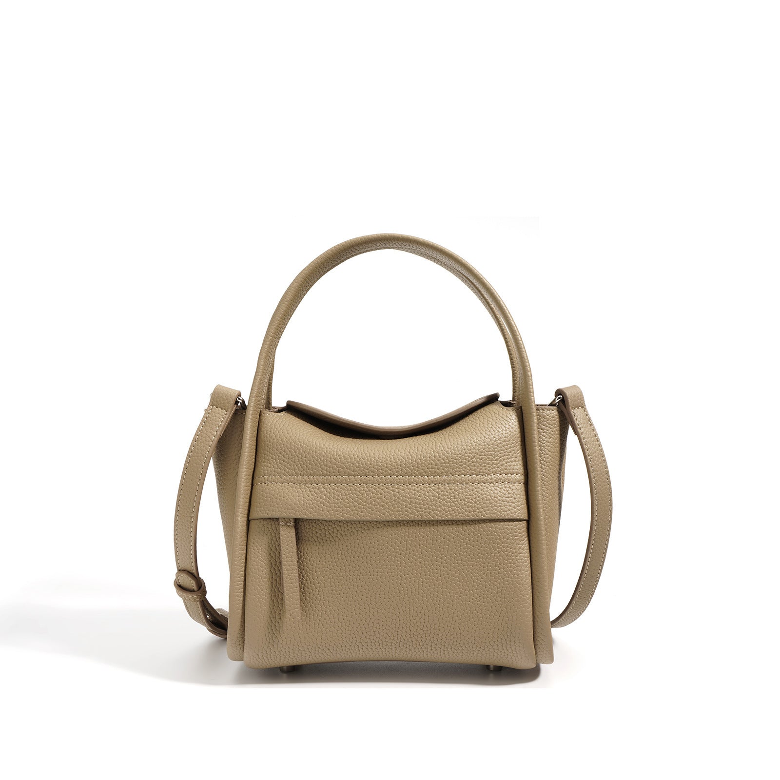 Real Genuine Leather Handbag for Modern Women beige