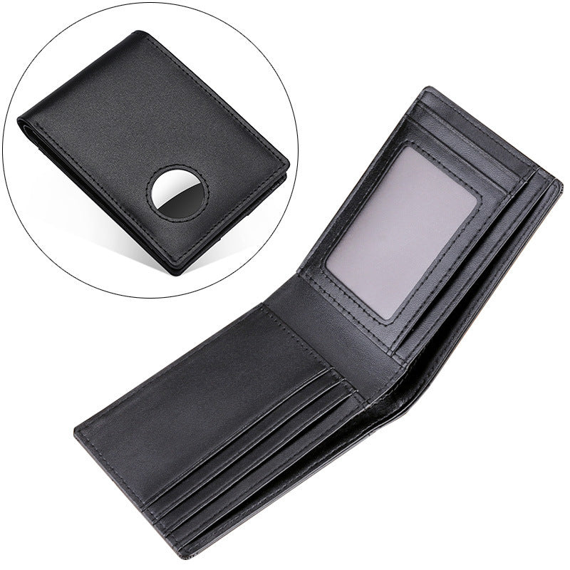 Men's Genuine Leather Tracker Wallet Airtag interior2