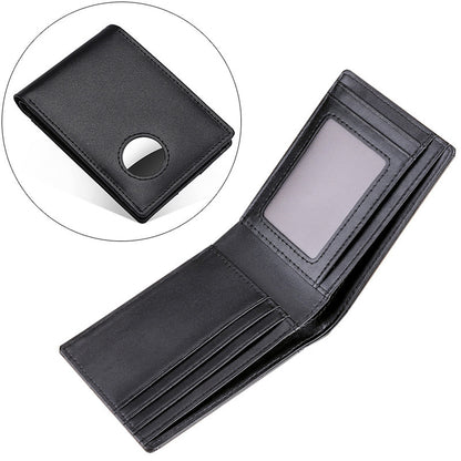 Men's Genuine Leather Tracker Wallet Airtag interior2