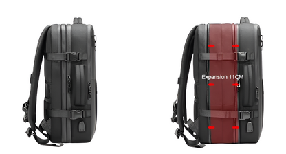 Expandable RZTX Airbag Backpack Compress Space Saving expand