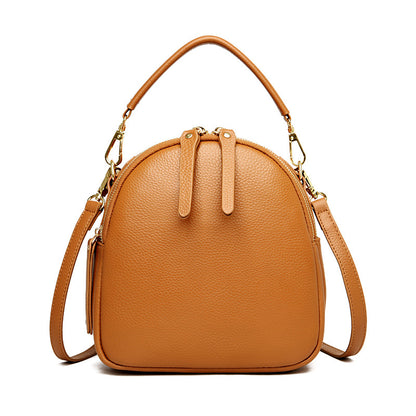 Trendy Small Leather Backpack