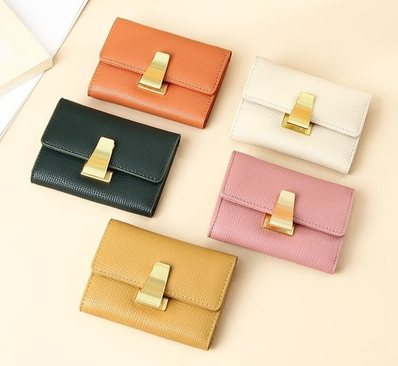 Women's Small Leather Wallet with Multiple Card Slots variety