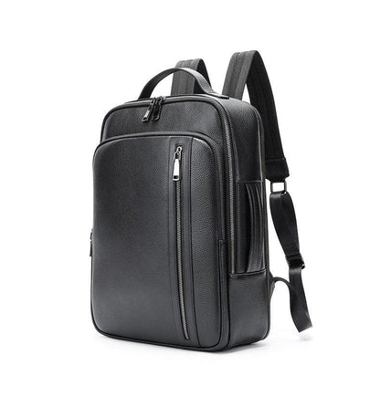 Atlas Leather Backpack –  Large Leather Business Bag | Travel Leather Laptop Bag side view